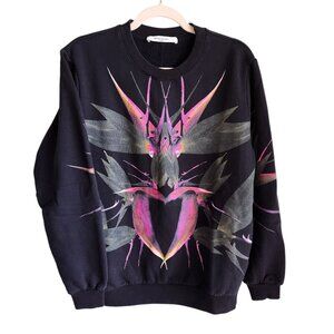 Givenchy Paris Sweatshirt Men's XS Black Birds of Prey Pullover Crew Neck